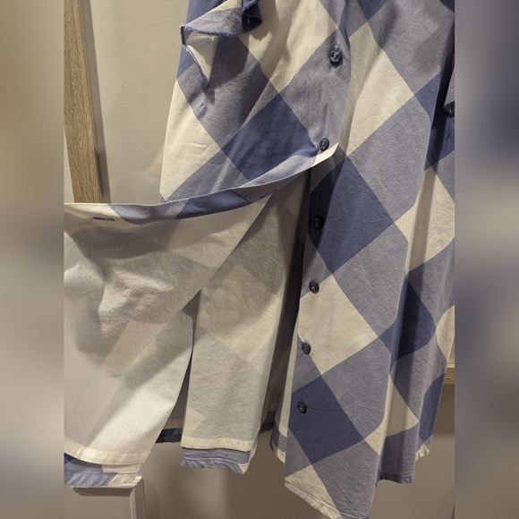 Lili Gaufrette Girls Size 5 Diamond Plaid Summer Dress - Picture 3 of 5